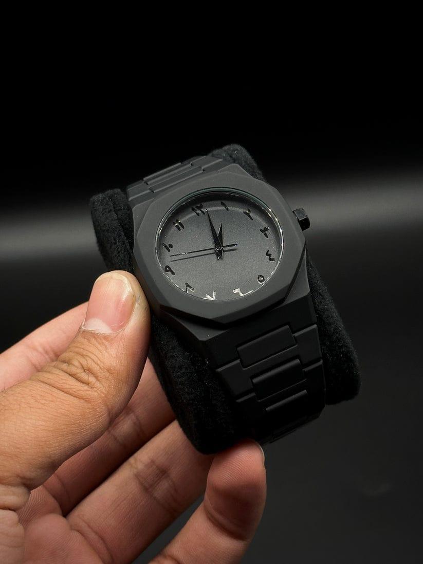 Arabic Black Analogue Watch